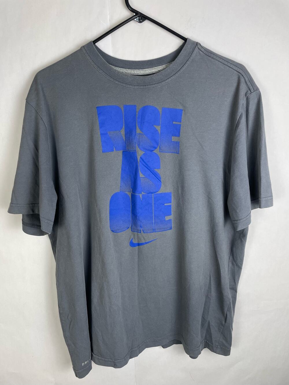 Nike Dri-Fit "Rise as One" Grey Short Sleeved TShirt Size XL
